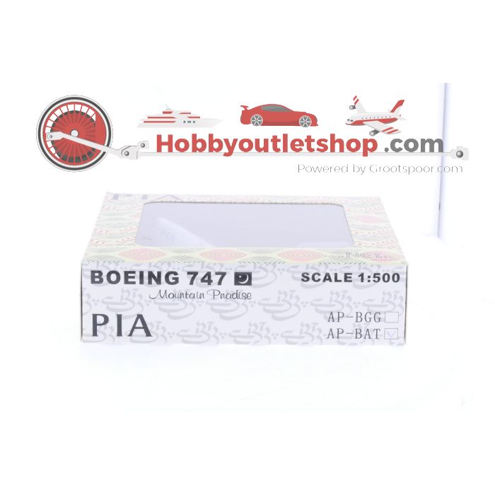 Schaal 1:500 NetModels NMPIA7 PIA Boeing 747-200 "Quetta" - "Nature's Orchard" Reg. AP-BAT #7216 - sku: 20250204110940 - Gebruikt - Nieuwstaat - Afbeelding 2