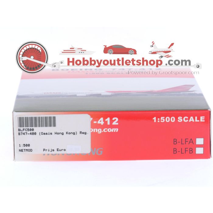 Schaal 1:500 Net Models BLFC500 Oasis Hong Kong Boeing 747-400 Reg. B-LFC #7254 - sku: 20250218023937 - Gebraucht - Neuer Zustand - Bild 2