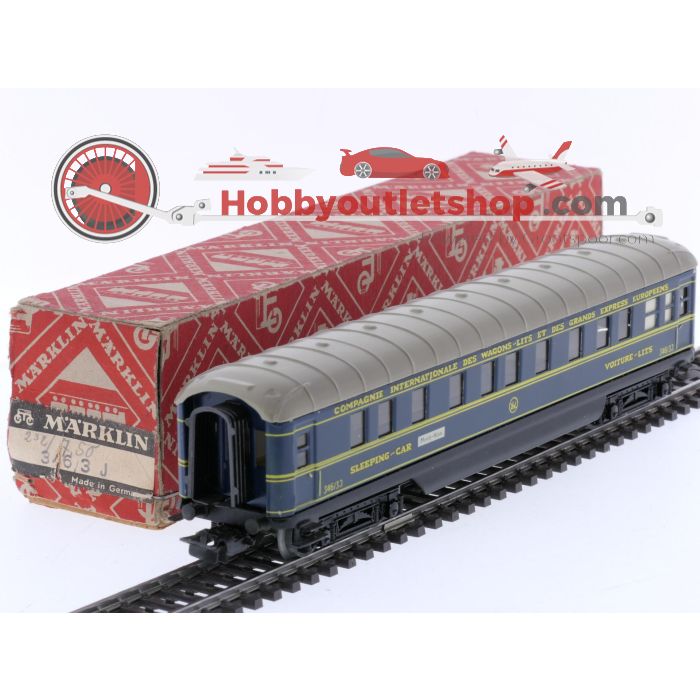 Schaal H0 Märklin 346/3 J.6 slaaprijtuig WLüg van de CIWL #6829 - sku: 20250228084419 - Gebruikt - Zeer goede staat - Afbeelding 11