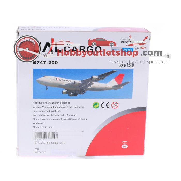 Schaal 1:500 NetModels NET567 JAL Cargo Boeing 747-200F Reg. JA8193 #7310 - sku: 20250312035952 - Used - Like new - Photo 2