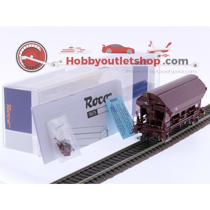 Schaal H0 Roco 67575 3-delige set zwenkbare dakwagen type Tdgs van de DB #6877 - sku: 20250313120351 - Gebruikt - Zo goed als nieuw - Afbeelding 9