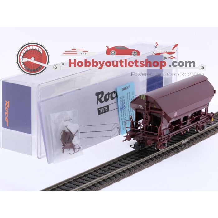 Schaal H0 Roco 67575 3-delige set zwenkbare dakwagen type Tdgs van de DB #6877 - sku: 20250313120351 - Gebruikt - Zo goed als nieuw - Afbeelding 14