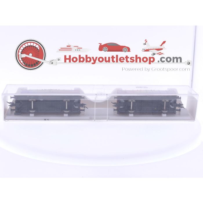 Schaal H0 Fleischmann 82 5215 K set van 2 goederenwagens beladen met kolen type Om 12 van de DB #6899 - sku: 20250318015644 - Gebruikt - Zo goed als nieuw - Afbeelding 5