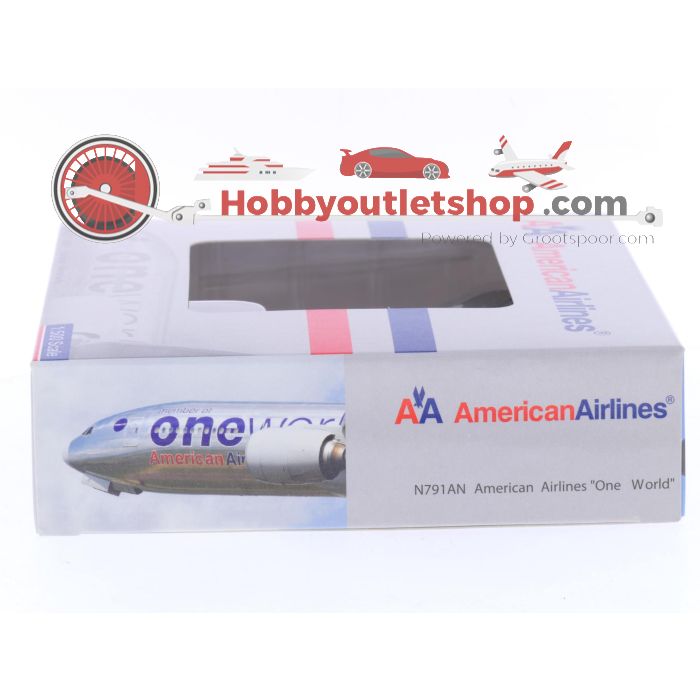 Schaal 1:500 AeroClassics AC5020B	American Airlines	Boeing 777-200  "One World" Reg. N791AN #7404 - sku: 20250403012345 - Gebraucht - Wie Neu - Bild 3