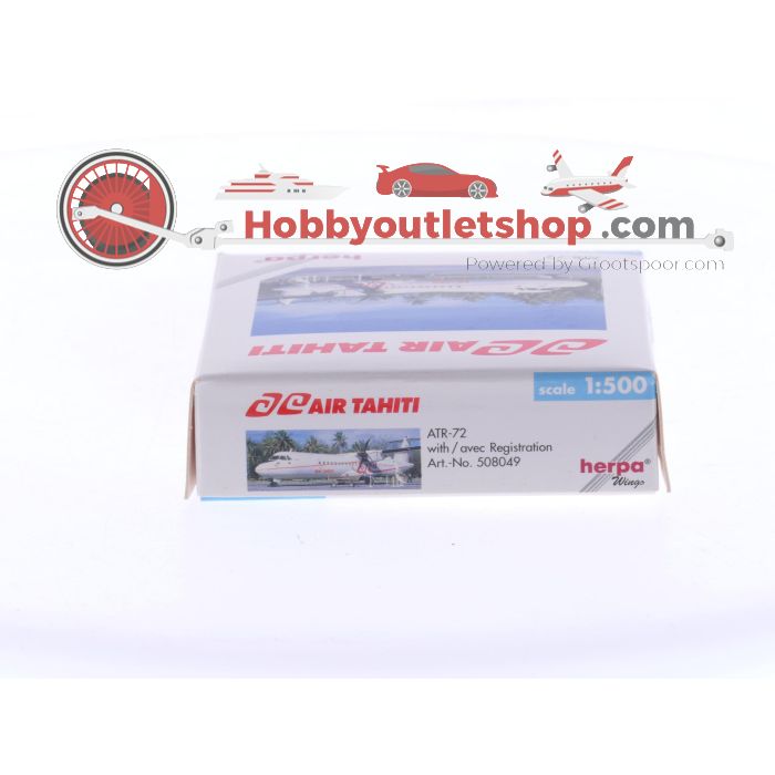 Schaal 1:500 Herpa 508049 Air Tahiti ATR-72 Reg. F-OHJU #7475 - sku: 20250415100611 - Gebruikt - Zo goed als nieuw - Afbeelding 3