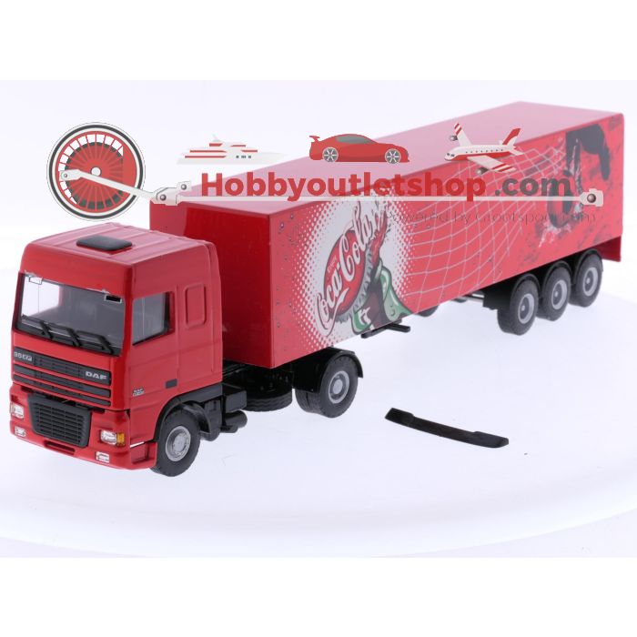 Schaal 1:50 Lion-toys No. 36 DAF XF 480 trekker met trailer "Coca-Cola" #6932 - sku: 20250425022132 - Used - Very good condition - Photo 2