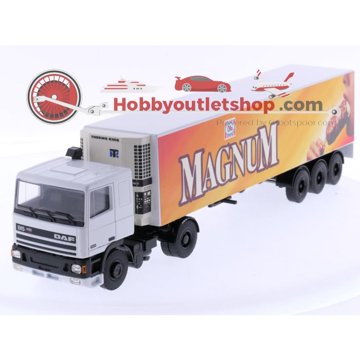Schaal 1:50 Lion-toys No. DAF 95 400ATi trekker met koeltrailer "Ola Magnum" #6933 - sku: 20250425024050 - Used - Very good condition - Photo 2