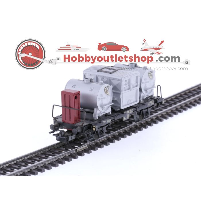 Schaal H0 Märklin 4625 BTmms 50 Container wagon van de DB #7605 - sku: 20250509013855 - Used - Very good condition - Photo 2