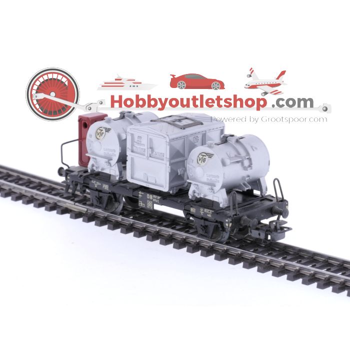 Schaal H0 Märklin 4625 BTmms 50 Container wagon van de DB #7605 - sku: 20250509013855 - Used - Very good condition - Photo 3