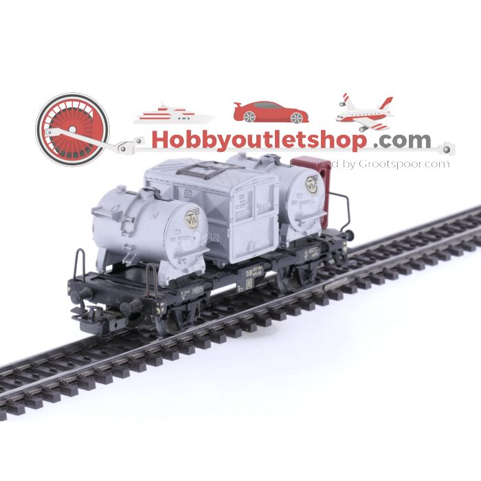 Schaal H0 Märklin 4625 BTmms 50 Container wagon van de DB #7605 - sku: 20250509013855 - Used - Very good condition - Photo 4