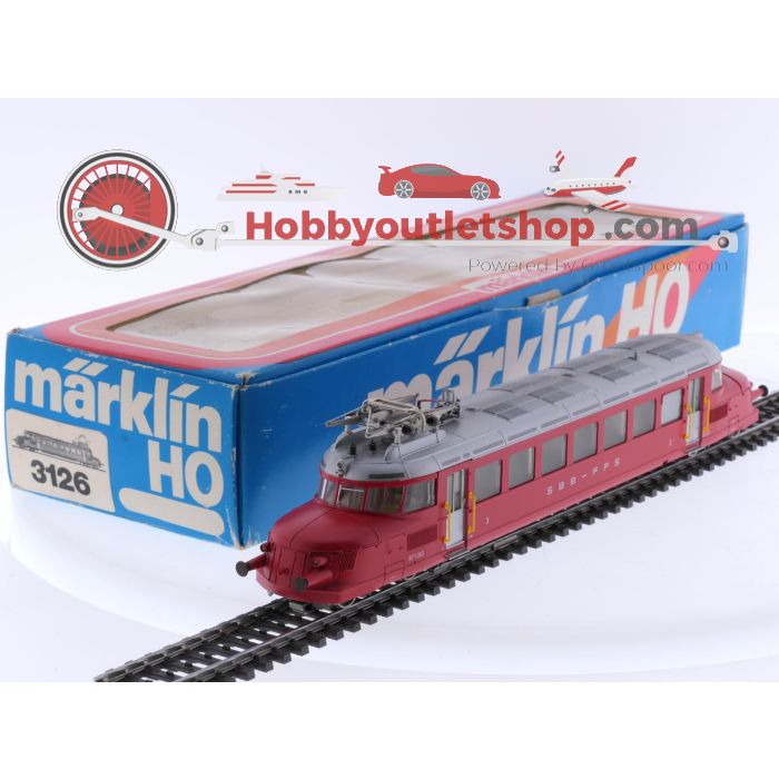Schaal H0 Märklin 3126 elektrische motorwagen CLe 2/4 'Roter Pfeil' van de SBB #7674 - sku: 20250528112213 - Gebruikt - Zo goed als nieuw - Afbeelding 11