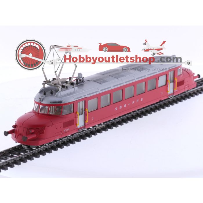 Schaal H0 Märklin 3126 elektrische motorwagen CLe 2/4 'Roter Pfeil' van de SBB #7674 - sku: 20250528112213 - Gebruikt - Zo goed als nieuw - Afbeelding 3