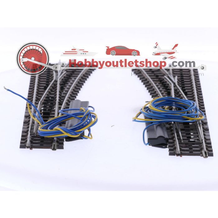 Schaal H0 Märklin 2271 K-rail paar slanke wissels met wisselaandrijving #7685 - sku: 20250529034819 - Used - Very good condition - Photo 4
