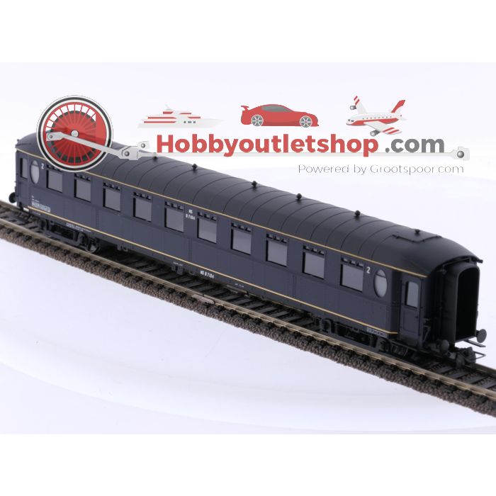 Schaal H0 Philotrain 38 C personenrijtuig Ovaalramer B 7100 blauw/ RIC teken van de NS #P279 - sku: 20250530012258 - Used - New condition - Photo 2