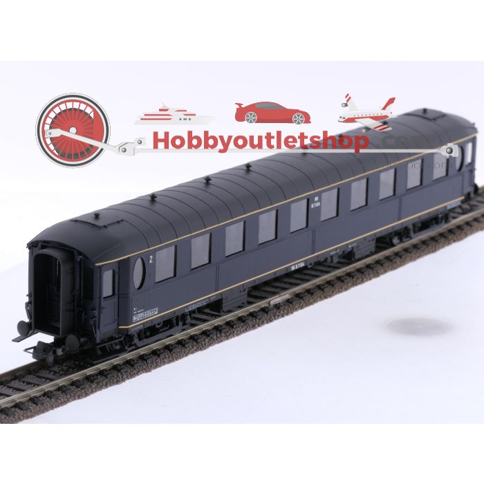 Schaal H0 Philotrain 38 C personenrijtuig Ovaalramer B 7100 blauw/ RIC teken van de NS #P279 - sku: 20250530012258 - Used - New condition - Photo 3