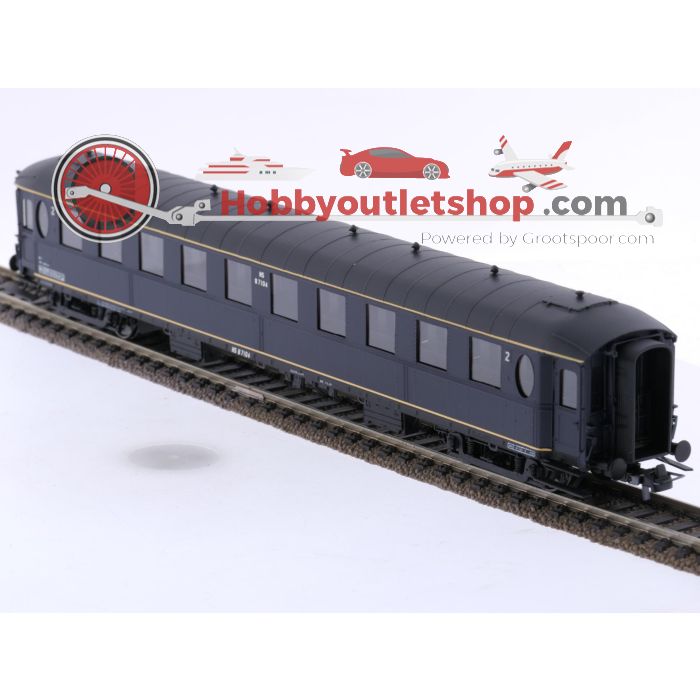 Schaal H0 Philotrain 38 C personenrijtuig Ovaalramer B 7100 blauw/ RIC teken van de NS #P279 - sku: 20250530012258 - Used - New condition - Photo 4