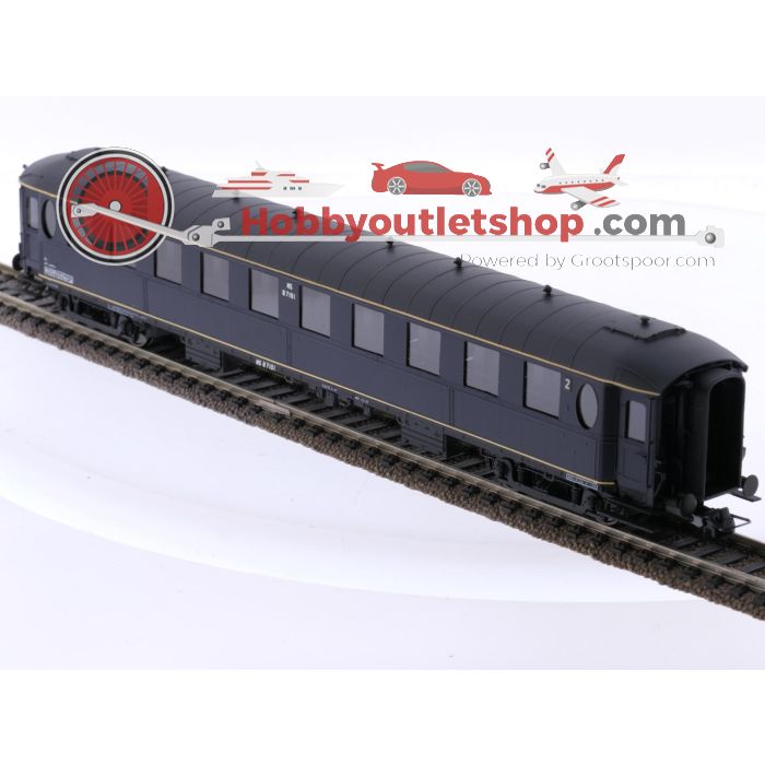 Schaal H0 Philotrain 38 C personenrijtuig Ovaalramer B 7100 blauw/ RIC teken van de NS #P280 - sku: 20250530014732 - Used - New condition - Photo 2