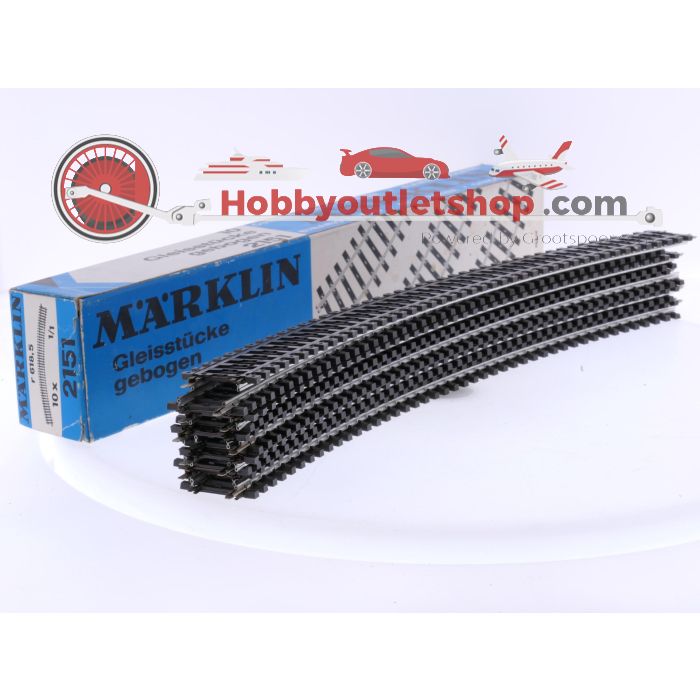 Schaal H0 Märklin 2151 k-rails gebogen R4 radius 618,5 mm 30 graden 10 st. #7696 - sku: 20250603122157 - Used - Good condition - Photo 4