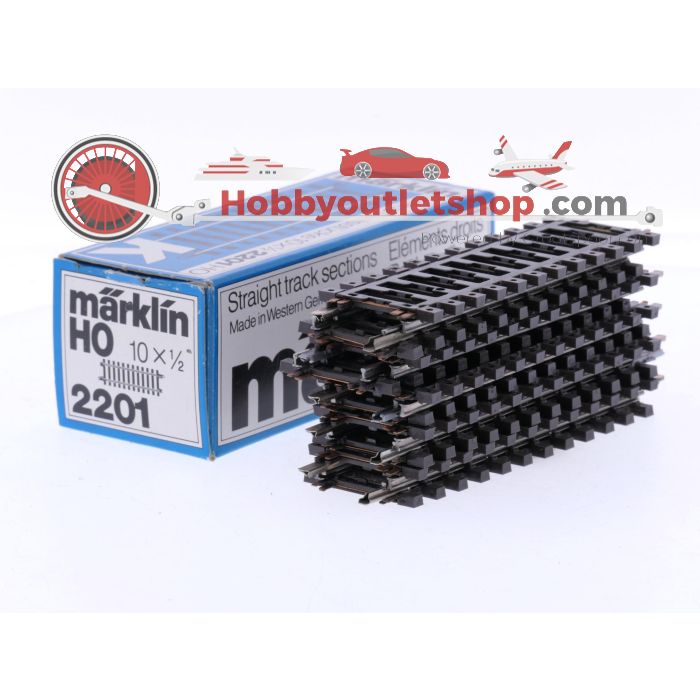 Schaal H0 Märklin 2201 K-Rails rechte stuk 90 mm 10 st. #7701 - sku: 20250603022733 - Used - Very good condition - Photo 6