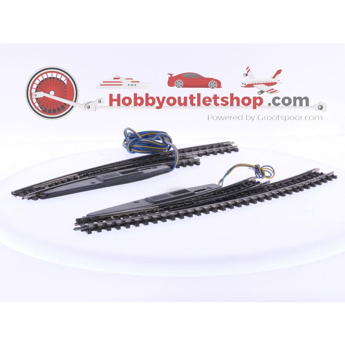 Schaal H0 Märklin 2267 K-rail paar elektromagnetische meegeboden wissels #7706 - sku: 20250603041602 - Gebruikt - Goede staat - Afbeelding 3
