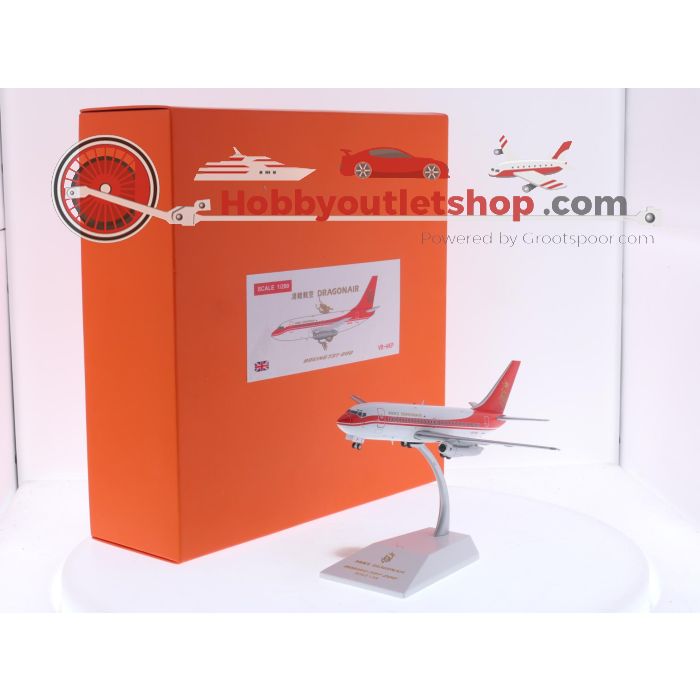 Schaal 1:200 JC Wings EW2734004 Boeing 737-200 Dragonair Reg. VR-HKP #7717 - sku: 20250605045543 - Gebruikt - Zeer goede staat - Afbeelding 10