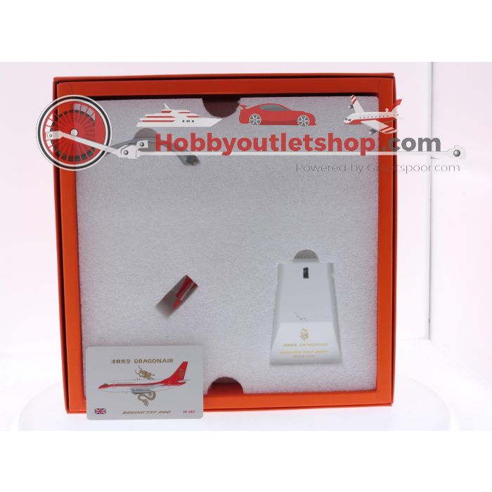 Schaal 1:200 JC Wings EW2734004 Boeing 737-200 Dragonair Reg. VR-HKP #7717 - sku: 20250605045543 - Gebruikt - Zeer goede staat - Afbeelding 7