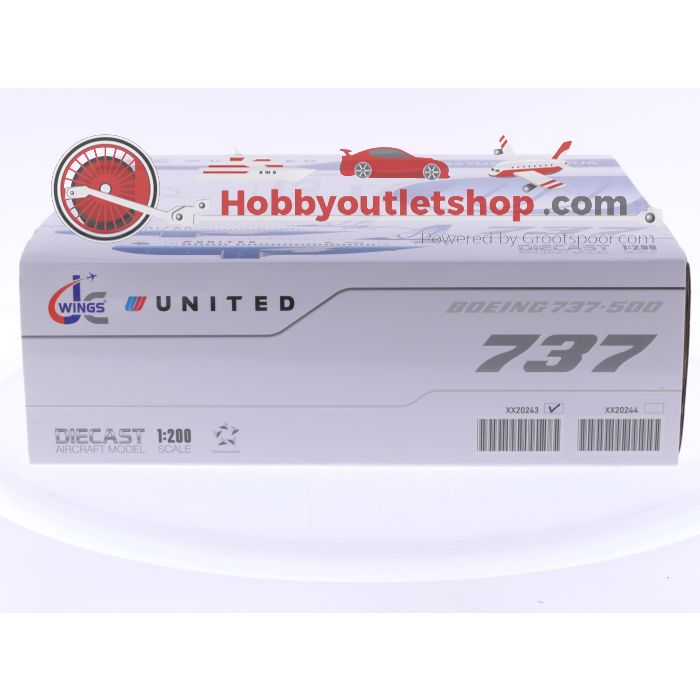 Schaal 1:200 JC Wings XX20243 Boeing 737-500 United Airlines Reg. N927UA #7722 - sku: 20250606023508 - Gebruikt - Zeer goede staat - Afbeelding 8