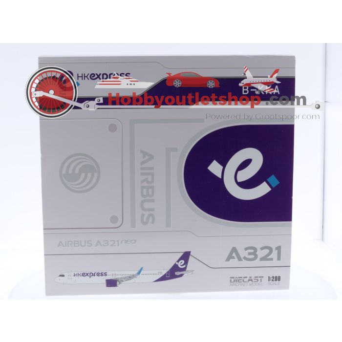 Schaal 1:200 JC Wings XX20378 Airbus A321 Neo HK Express Reg. B-KKA #7723 - sku: 20250606030137 - Gebruikt - Zeer goede staat - Afbeelding 6