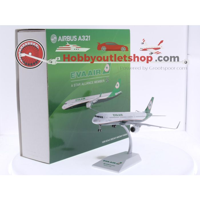 Schaal 1:200 JC Wings XX2302 Airbus A321 EVA Air Reg. B-16221 #7724 - sku: 20250606035027 - Gebruikt - Zeer goede staat - Afbeelding 9