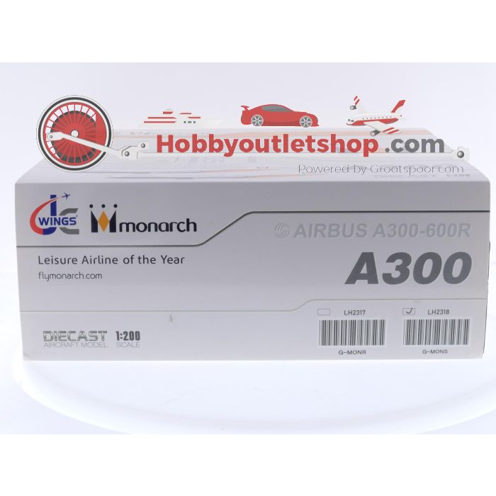 Schaal 1:200 JC Wings LH2218 Airbus A300-600R Monarch Air Reg. G-MONS #7727 - sku: 20250610112427 - Gebraucht - Guter Zustand - Bild 8