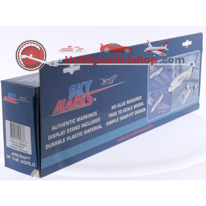 Schaal 1:200 Skymarks SKR533 Airbus 330-300 US Airways Reg. N272AY #7856 - sku: 20250708025759 - Nieuw - Afbeelding 3