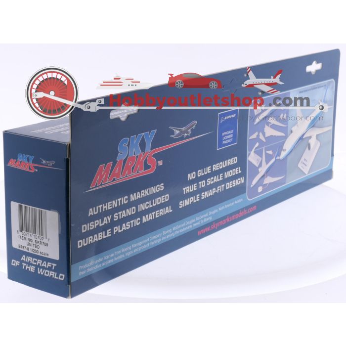 Schaal 1:200 Skymarks SKR709 Boeing 787-8 United Airlines Reg. N26906 #7860 - sku: 20250708043603 - Nieuw - Afbeelding 3