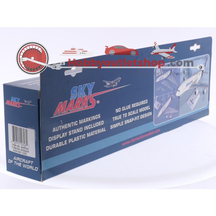 Schaal 1:200 Skymarks SKR743 Airbus 330-200 Turkish Airways w/gear Reg. TC-JNA #7861 - sku: 20250708044132 - New - Photo 4