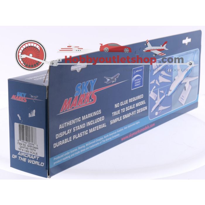 Schaal 1:200 Skymarks SKR1044A Boeing 787-9 Qantas '100 jaar' Reg. VH-SNJ #7863 - sku: 20250709122351 - Neu - Bild 4