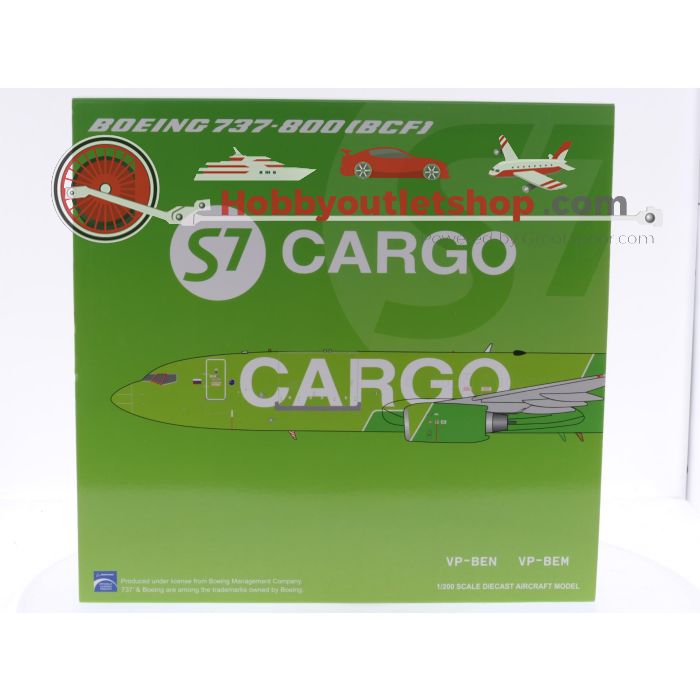 Schaal 1:200 JC Wings LH2302A Boeing 737-800BCF S7 Cargo "Flap Down" Reg. VP-BEN #7899 - sku: 20250711105815 - Neu - Bild 2