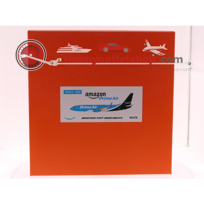 Schaal 1:200 JC Wings EW2738006A Boeing 737-800 (BFC) 'Amazon Prime Air Reg. N5147A #7900 - sku: 20250711112247 - Nieuw - Afbeelding 2