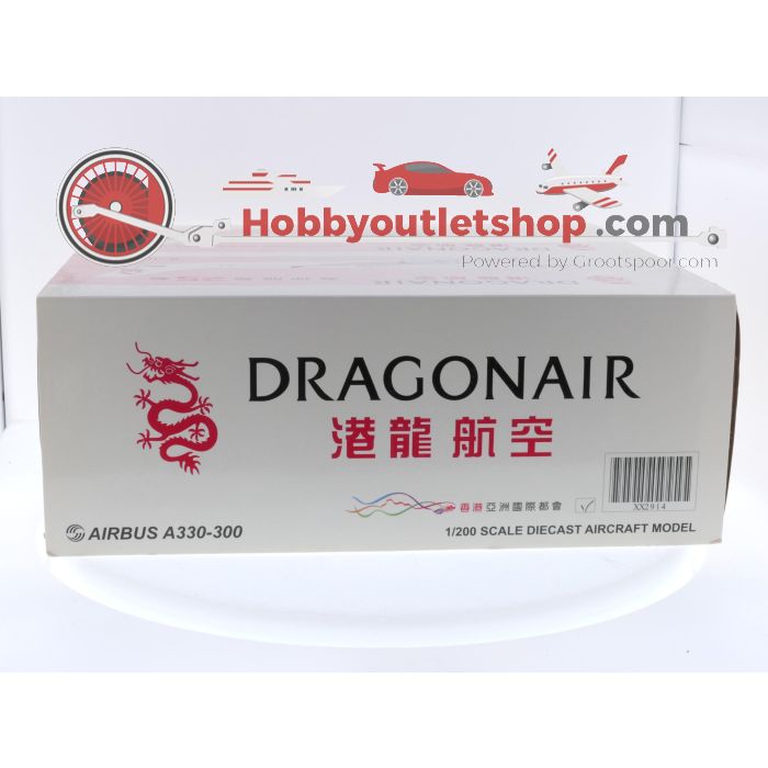 Schaal 1:200 JC Wings XX2914 Airbus A330-300 Dragonair Reg. B-HWM #7911 - sku: 20250715100847 - Nieuw - Afbeelding 3