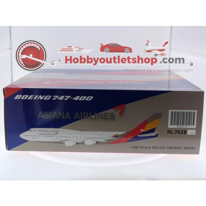 Schaal 1:200 JC Wings XX20125 Boeing 747-400M Asiana Airlines 'Last flight' Reg. HL-7428 #7912 - sku: 20250715104917 - Nieuw - Afbeelding 4