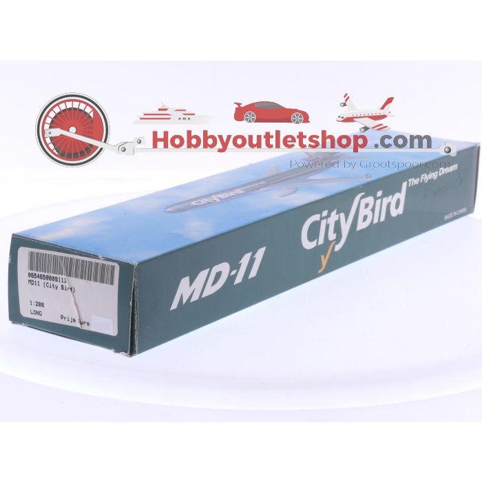 Schaal 1:200 Flight Miniatures MD-01100H-021 McDonnell Douglas MD-11 CityBird Airlines Reg. OO-CTB #7975 - sku: 20250722110540 - Nieuw - Afbeelding 4