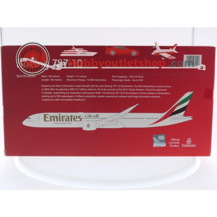 Schaal 1:200 Emirates Boeing 787-10 Dreamliner Reg. N/A #7976 - sku: 20250722113624 - Neu - Bild 2