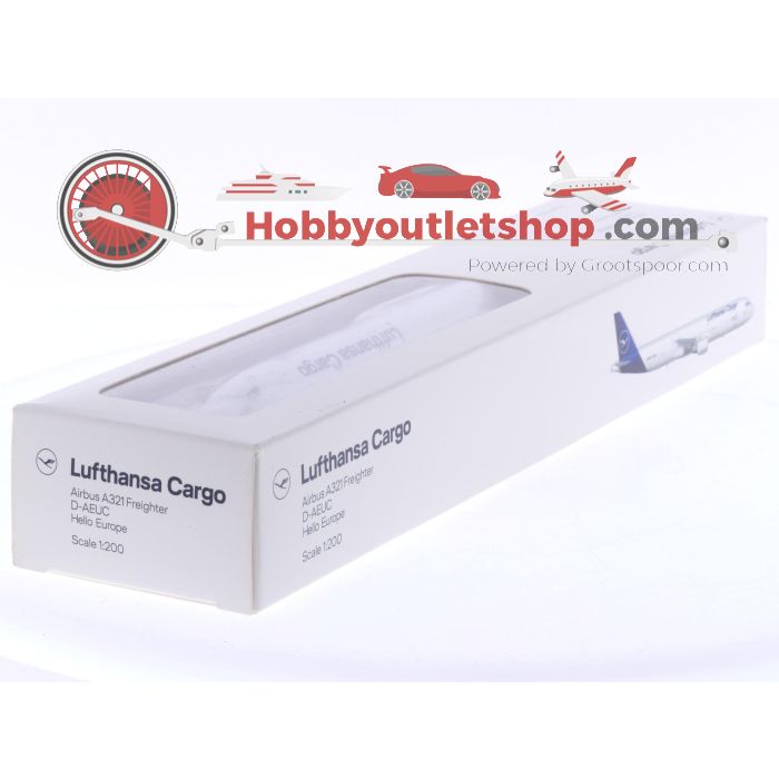 Schaal 1:200 Limox Wings LW200DLH022 Airbus A321 Freighter 'Hello Europa' Reg. D-AEUC #8002 - sku: 20250725093749 - Nieuw - Afbeelding 5