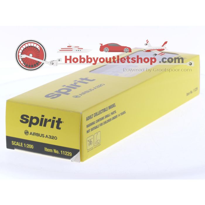 Schaal 1:200 Hogan Wings 11229 Airbus A320 'Spirit' Reg. N/A #8007 - sku: 20250725111435 - New - Photo 4