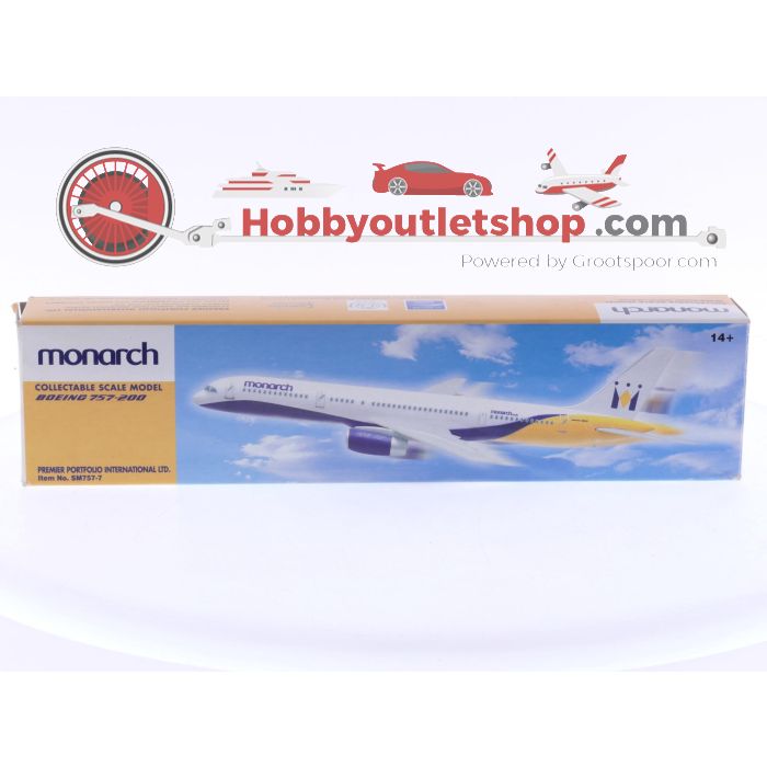 Schaal 1:200 Pimier Planes SM757-7, Flight Miniatures en Mega Models set van 3 vliegtuigen van het Verenigd Koninkrijk Boeing 757-200 Reg. N/A Monarch, Boeing 757 JMC Reg. G-JMCD en Boeing 737-500 bmi baby Reg. G-BVKB #8067 - sku: 20250806020430 - Gebraucht - Sehr guter Zustand - Bild 3
