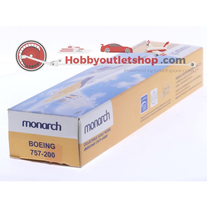 Schaal 1:200 Pimier Planes SM757-7, Flight Miniatures en Mega Models set van 3 vliegtuigen van het Verenigd Koninkrijk Boeing 757-200 Reg. N/A Monarch, Boeing 757 JMC Reg. G-JMCD en Boeing 737-500 bmi baby Reg. G-BVKB #8067 - sku: 20250806020430 - Gebraucht - Sehr guter Zustand - Bild 5