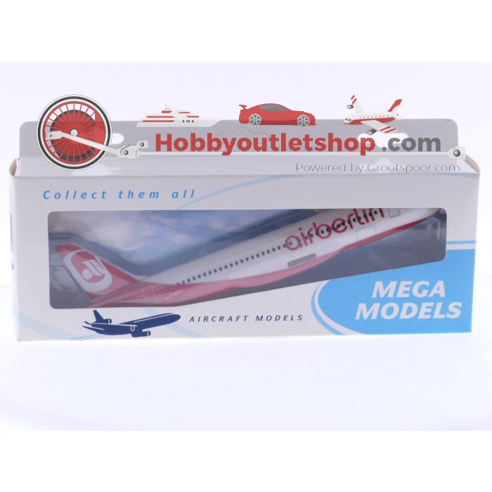 Schaal 1:200 PPC Holland en Mega Models set van 3 Air Berlin vliegtuigen Boeing 737-800 Reg. D-ABAH, Boeing 737-800 Reg. D-ABAN en Airbus A320 Reg. D-ABDX #8068 - sku: 20250806025507 - Nieuw - Afbeelding 11