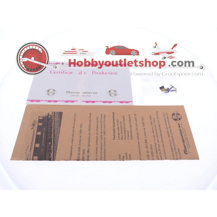 Schaal H0 Metropolitan 698 elektrische locomotief Ae 6/8 No. 205 van de B.L.S OPTISCHE SCHADE / OPTICAL DAMAGE #P295 - sku: 20250813015554 - Gebruikt - Goede staat - Afbeelding 9