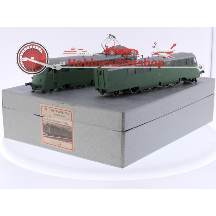 Schaal H0 Metropolitan 728 elektrisch treinstel 2-delig Ae 8/14 Gotthard 11852 van de SBB-CFF-FFS #P305 - sku: 20250814042302 - Gebruikt - Goede staat - Afbeelding 14