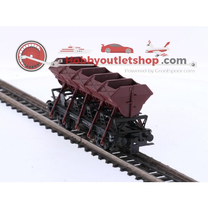 Schaal H0 Trix Express 450 en 455 4-delige goederenwagen set van de DB #8692 - sku: 20250926092505 - Used - Good condition - Photo 4