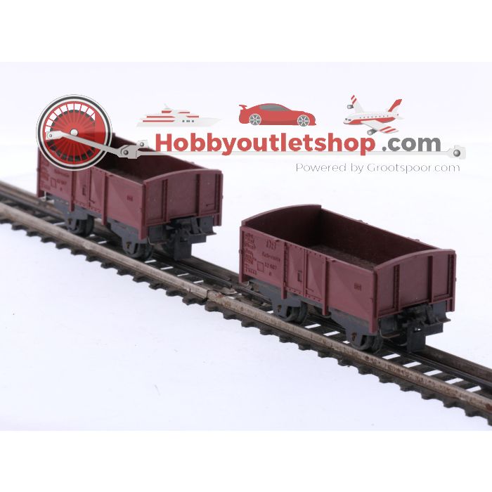 Schaal H0 Trix Express 450 en 455 4-delige goederenwagen set van de DB #8692 - sku: 20250926092505 - Used - Good condition - Photo 13