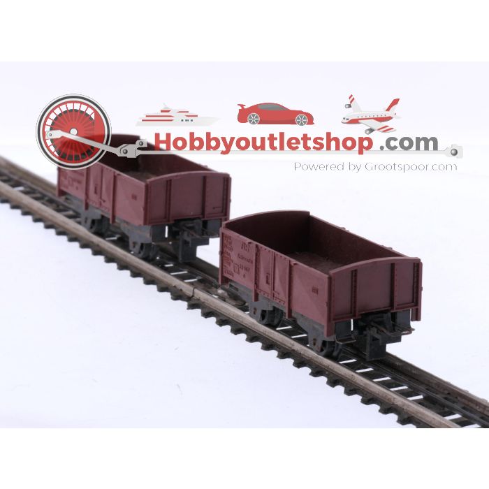 Schaal H0 Trix Express 450 en 455 4-delige goederenwagen set van de DB #8692 - sku: 20250926092505 - Used - Good condition - Photo 15